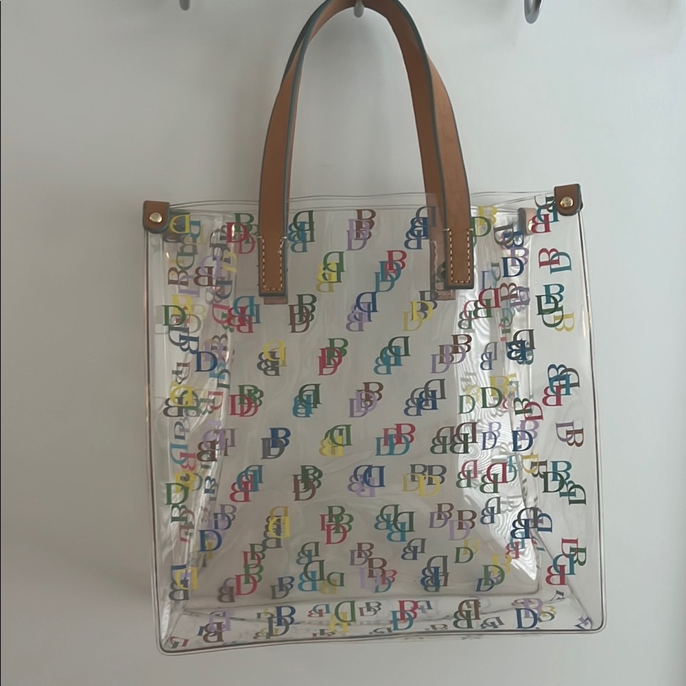 DOONEY & BOURKE Signature DB Small Clear Lunch Mini Tote Handbag Multi Color